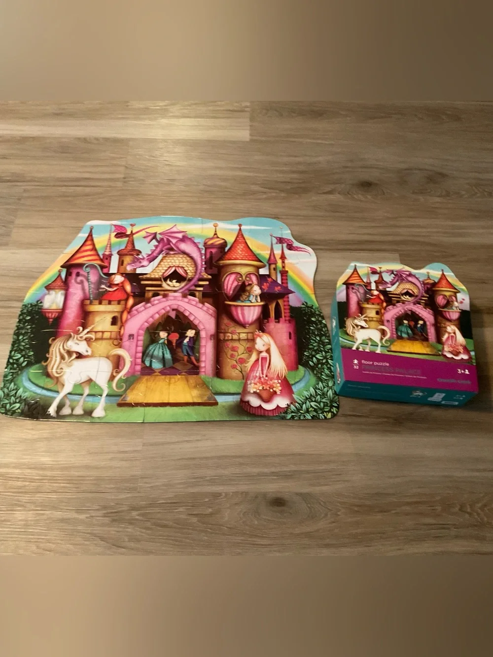 Crocodile creek | Princess Palace Floor Puzzle - Pink